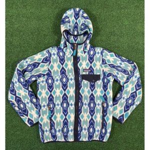 Women’s Patagonia Lightweight Snap-T Hooded Jacket Cliff: Mogul Blue Size S